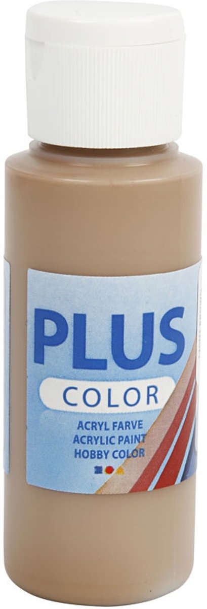 Plus Color acrylverf, light brown, 60ml [HOB-39603]